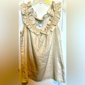 Ann Taylor Loft Ruffle Tank